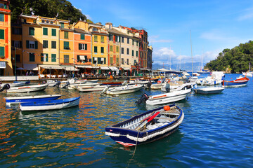 Fototapeta na wymiar Portofino resort in Liguria, Italy, Europe 