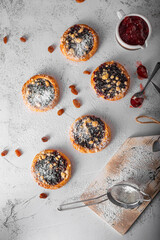 Mini pies with jam