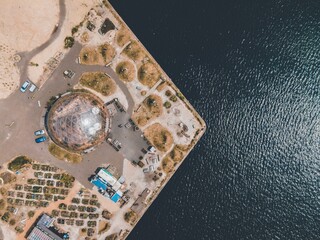 The Dome (Domen) in Aarhus, Denmark by drone