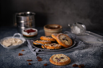 Mini pies with jam