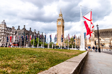 Flags and Big Ben