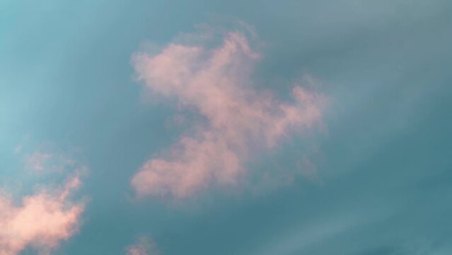 Cinemagraph of the background of the sky with the looped movement of clouds