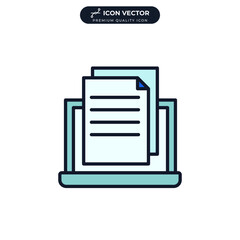 online test icon symbol template for graphic and web design collection logo vector illustration