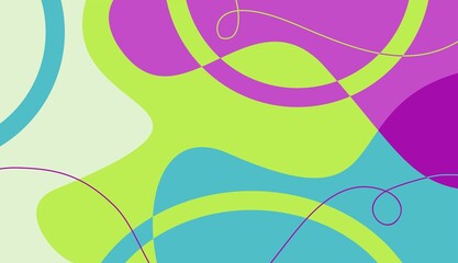 Colorful abstract background vector design with psychedelic style