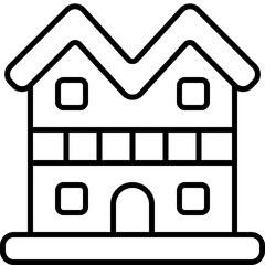 multifamily house outline icon