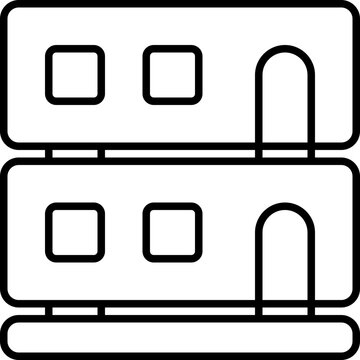 Modular Building Outline Icon