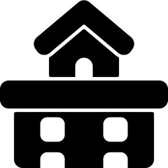 penthouse glyph icon