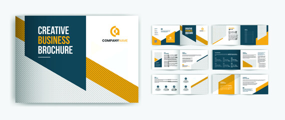 Corporate minimal landscape business brochure template