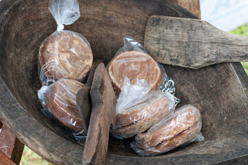Sweet panela to do diferents latin tipical foods. RASPADURA