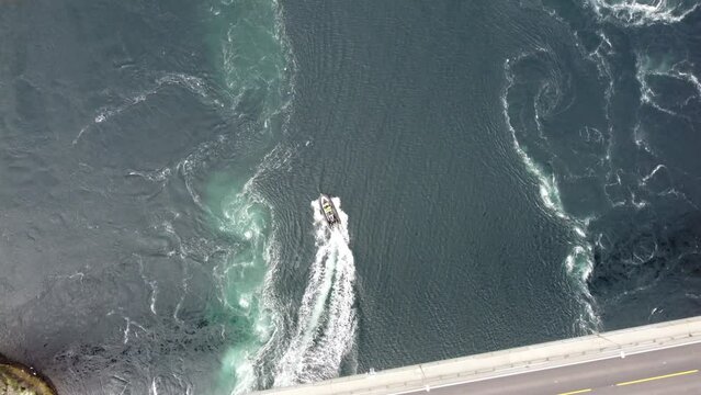 Saltstraumen strait near Bodo in northern Norway