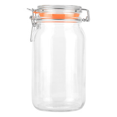 glass bottle container isolatwd on white background