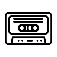 pop music line icon vector. pop music sign. isolated contour symbol black illustration