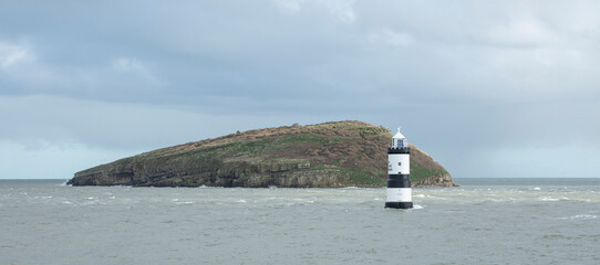  trwyn du lighthouse,  and puffin island