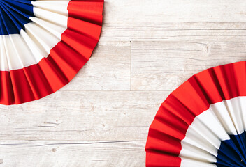 Patriotic USA Red White And Blue Bunting Background