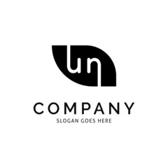 Initial Letter UN Icon Vector Logo Template Illustration Design