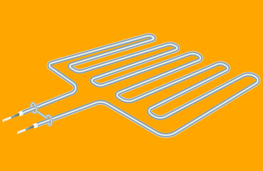 heating element for stainless steel oven 3d view