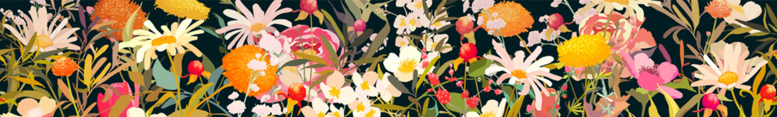 Wild flower sketch, floral herb. Wedding invitation frame set, flowers, leaves, watercolor minimal vector. Sketched wreath, floral, herbs garland. Handdrawn Watercolour