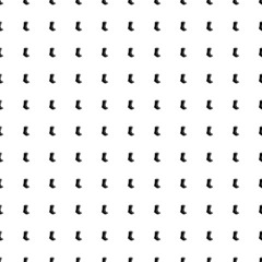 Fototapeta premium Square seamless background pattern from geometric shapes. The pattern is evenly filled with black socks symbols. Vector illustration on white background