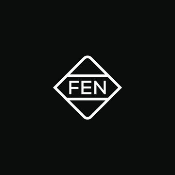 FEN letter design for logo and icon.FEN monogram logo.vector illustration with black background.

