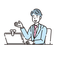 人物イラスト　線画