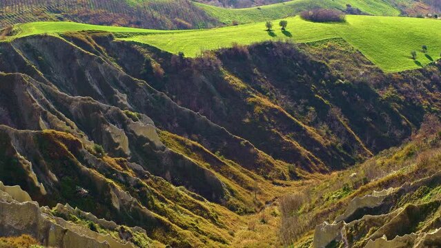 Badlands, Regional Natural Reserve "Calanchi. Atri, Abruzzo region, Italy, Europe