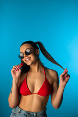 Girl with strawberyy