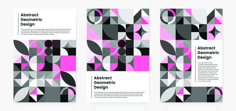 Geometric minimalistic artwork cover with shape and figure. Abstract pattern design style for cover, web banner, landing page, business presentation, branding, packaging, wallpaper