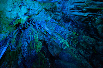 long shot of the inside of Sant Michael´s Cave in Gibraltar 