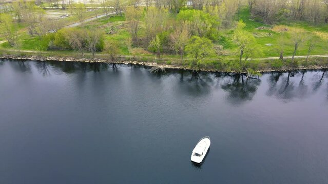 Flying over the former Sappi paper Mill, now giving way to many plants and animals.