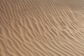 close up of sand in a hot desert 