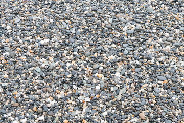 Colorful pebbles or stone on sea pebble beach as background（Hualien, Taiwan）