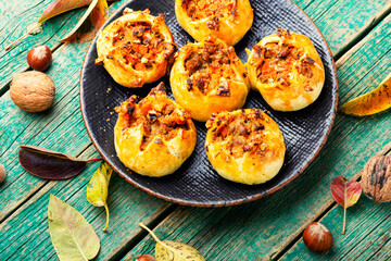 Pumpkin and meat buns