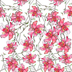 seamless pattern with flowers