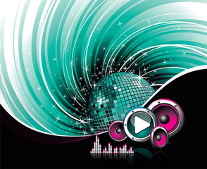 Obraz premium music background