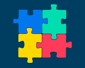puzzle design vector 