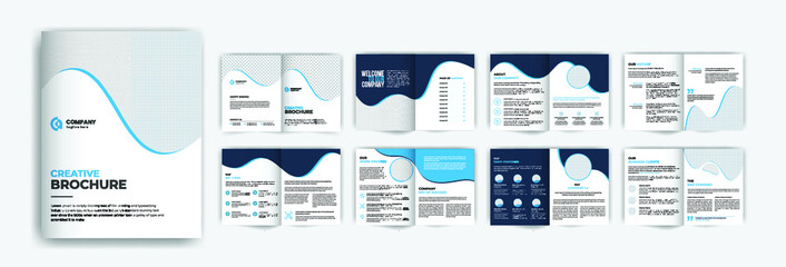 16 Pages corporate minimal creative business brochure template