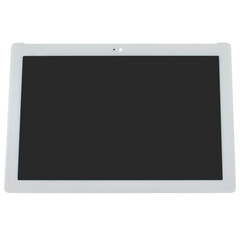 Screen for a tablet, a spare part for a tablet, on a white background