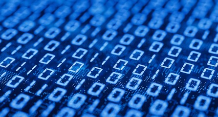 Binary numbers cyber security cloud computing digital technology