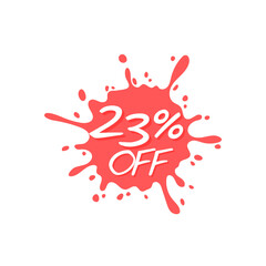 23% off ink red sale abstract discount	