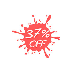 37% off ink red sale abstract discount	