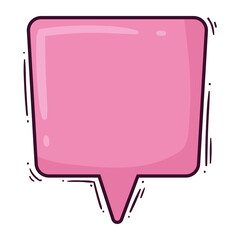 comic bubble color pink