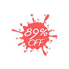 89% off ink red sale abstract discount	