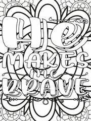 Bible Verse Coloring Pages, Christian Lettering coloring page for children and adults. Bible Verse Coloring Pages, Christian religious typography coloring page for children and adults.