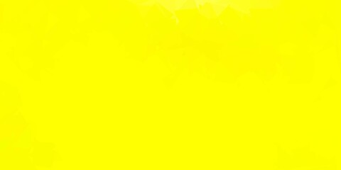 Light yellow vector abstract triangle texture.