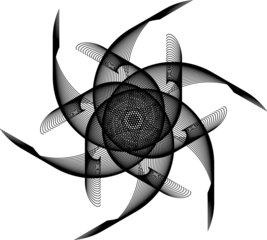 Isolated Abstract Geometric Line Design Element