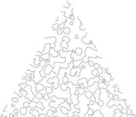 Isolated Abstract Geometric Line Design Element