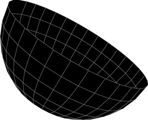 Isolated Abstract Geometric Line Design Element © RuleByArt