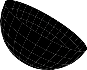 Isolated Abstract Geometric Line Design Element