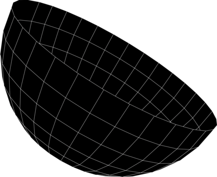 Isolated Abstract Geometric Line Design Element