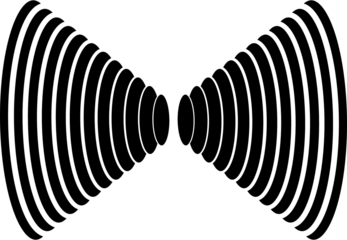 Isolated Abstract Geometric Line Design Element